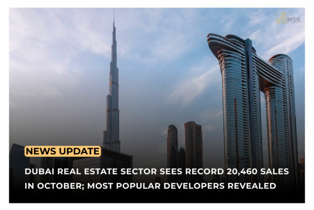 Dubai property sales boom in 2024, showing high-rise buildings and new projects in the city.