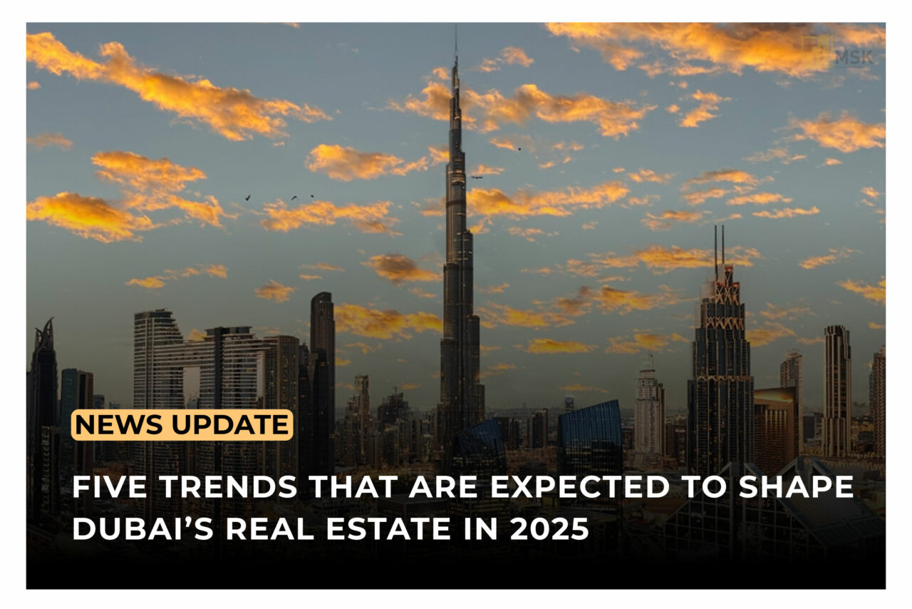 Overview of Dubai real estate market trends in 2025, highlighting rental demand, luxury properties, and sustainability.